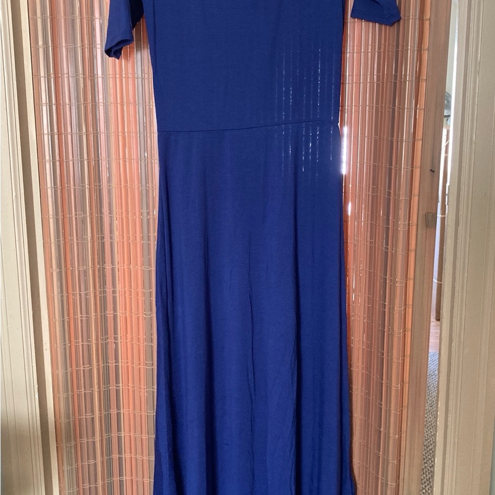 LuLaRoe Royal Blue Maxi Dress